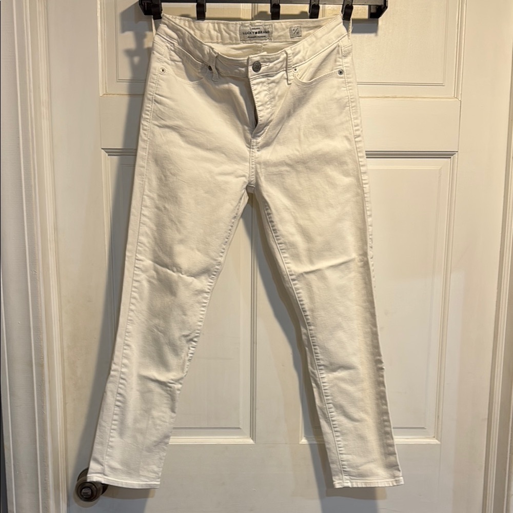 Lucky White Denim Jeans Hayden Crop